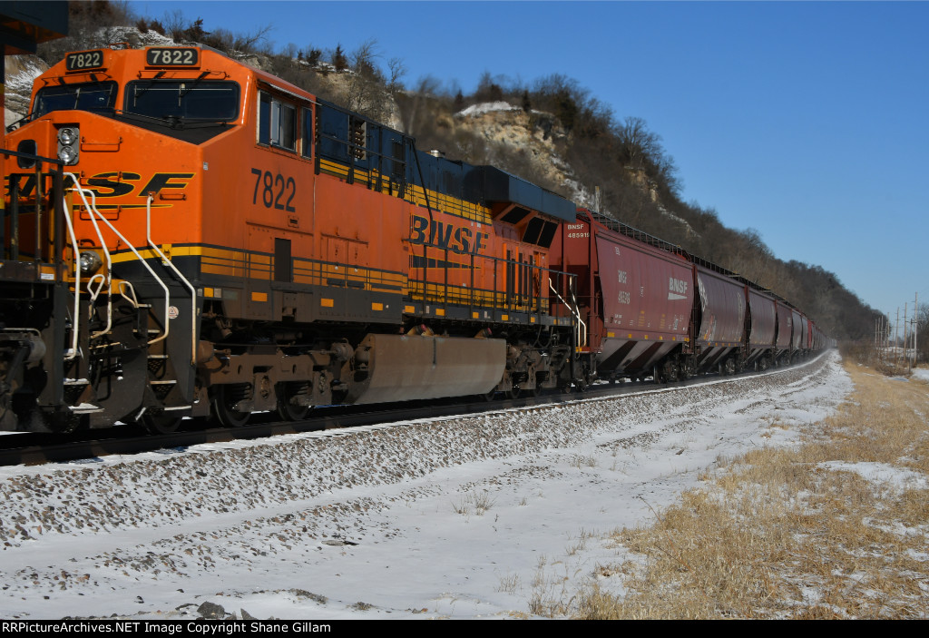 BNSF 7822 Roster shot.